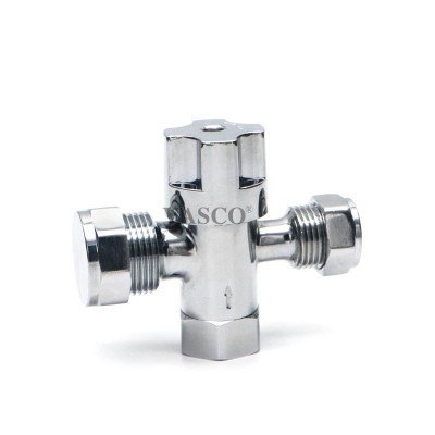 1/2*3/4 inch Handwheel  Angle Valve  Quick Open Brass Angle Valve with Brass  body dual stop valve