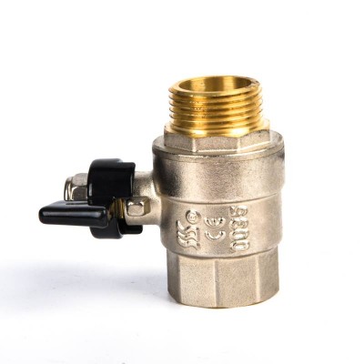 Forge Yellow color 1/2-1 inch thread  Brass ball valve for Water system