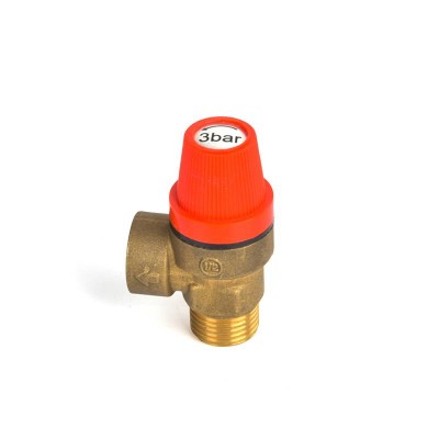 Euro standard brass safety relief valve for solar thermal system 1/2  inch Multifunction